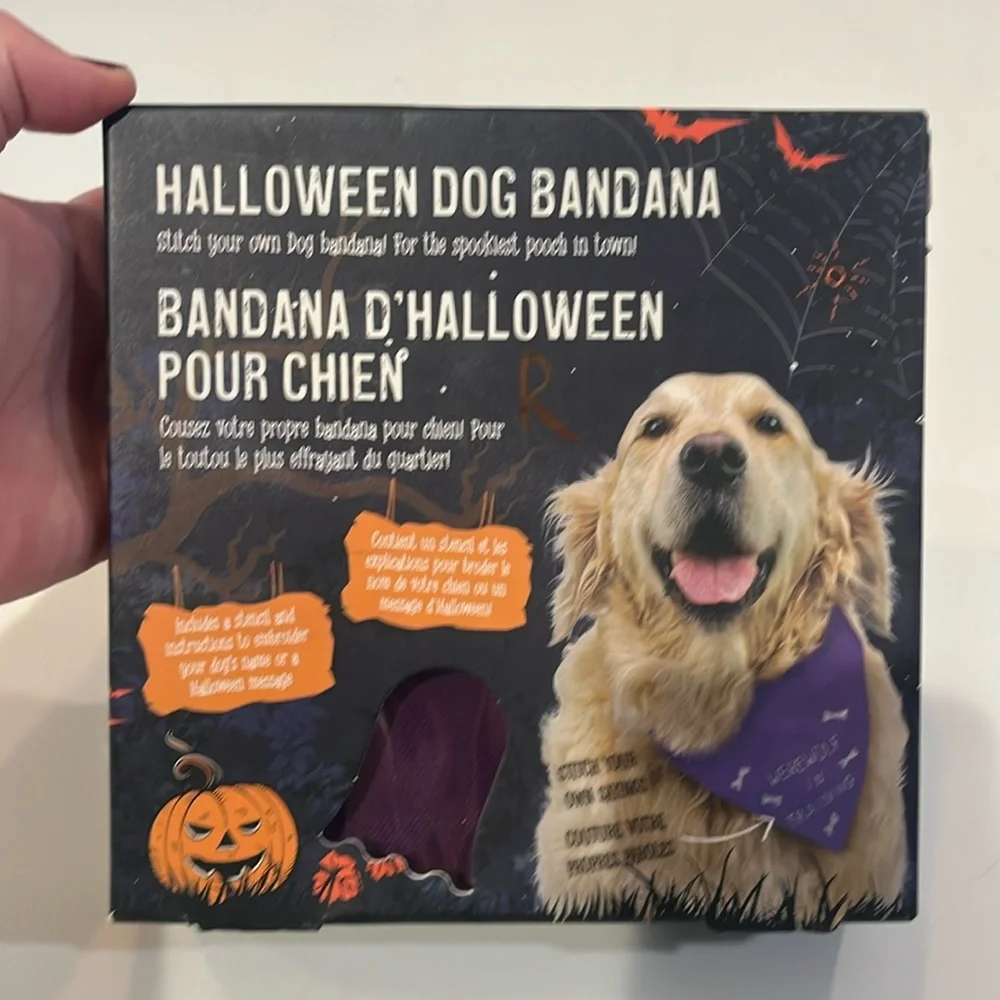 Halloween dog bandanna